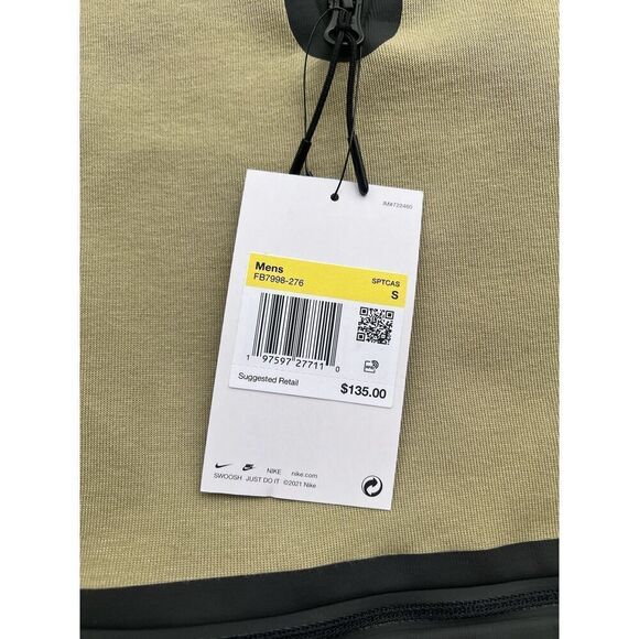 Nike Sportswear Tech Fleece Men's 1/2-Zip Sweatshirt Olive NWT FB7998 Small - Picture 2 of 8
